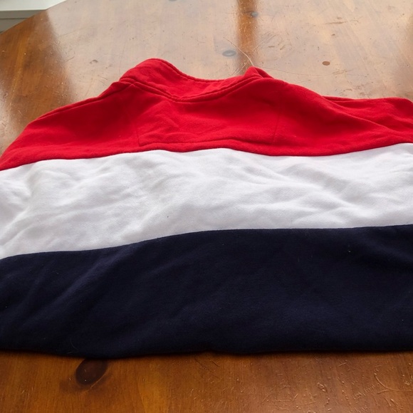 Genetic Apparel Red and White Cowl Neck Sweater with Soft Texture- xs- used - Picture 6 of 7